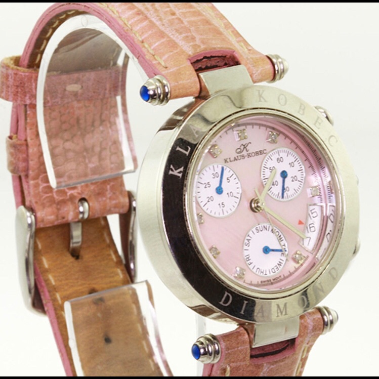 KlausKobec Diamond Mother Of Pearl Ladies Watch